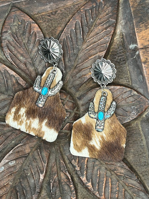 Brown Hair on Cow Tag