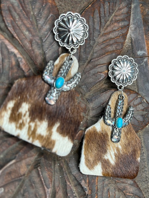 Brown Hair on Cow Tag