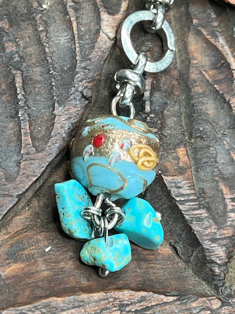 Bull Feather Copper Necklace