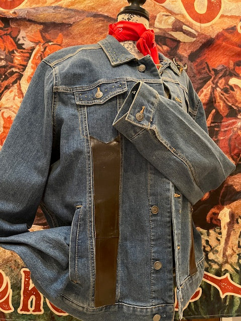 Highlander cow denim