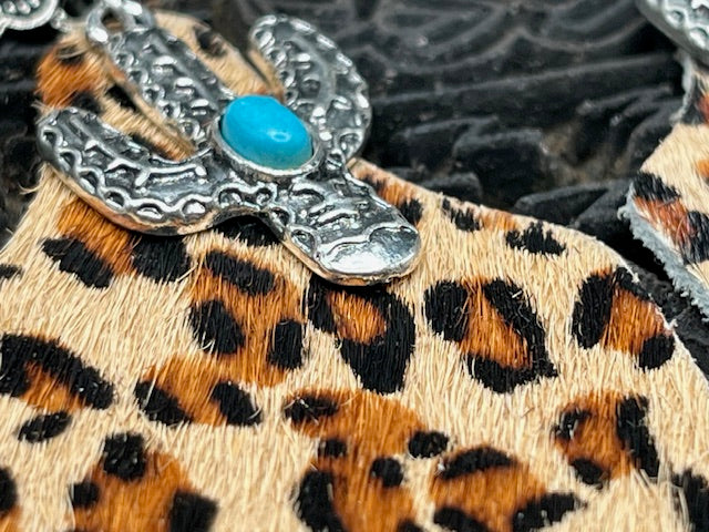 Cowhide Hair on Earring
