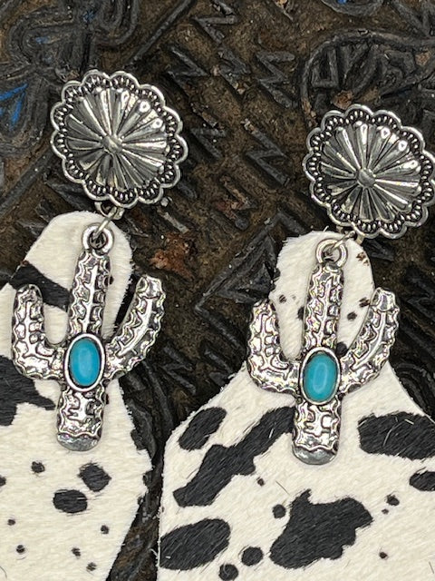 Cowhide Hair on Earring