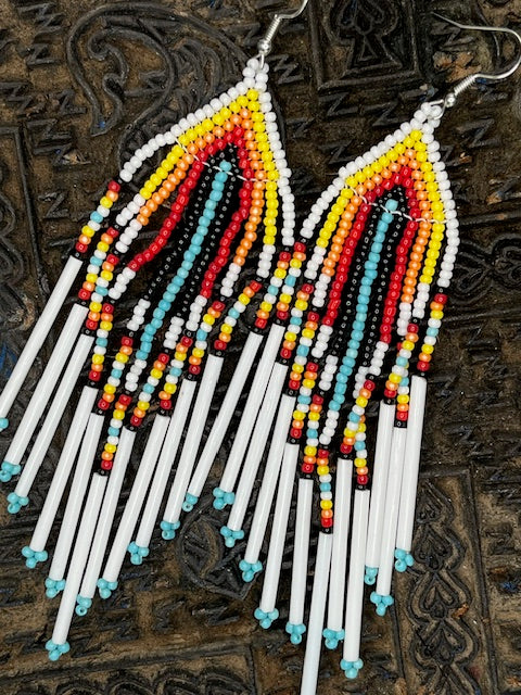 Long Beaded earrings