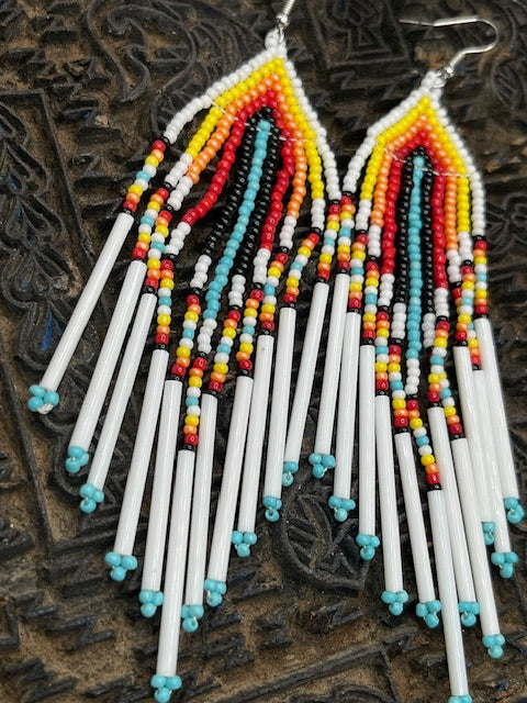 Long Beaded earrings