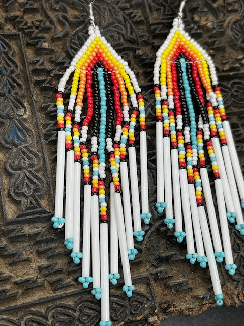 Long Beaded earrings