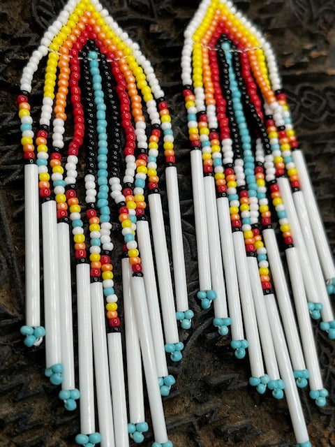 Long Beaded earrings