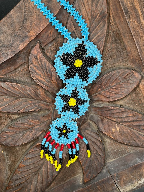 Vintage beaded  Three Black Star