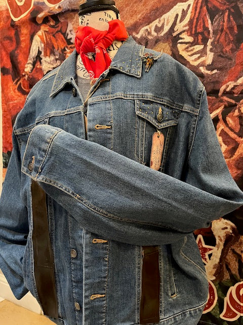 Highlander cow denim