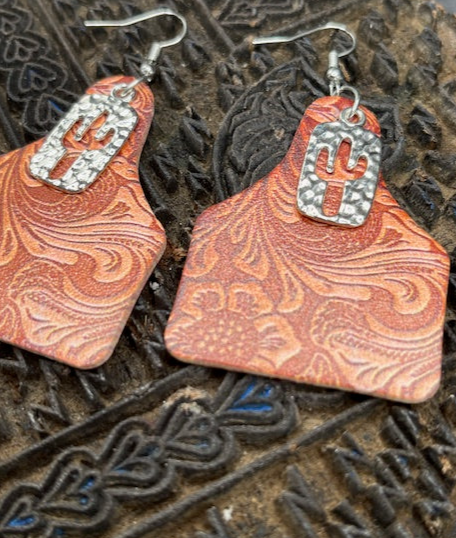 Cow Tags and Cactus