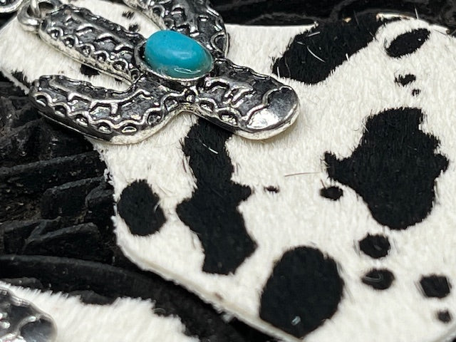 Cowhide  Hair on  Earring
