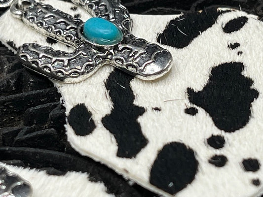 Cowhide  Hair on  Earring