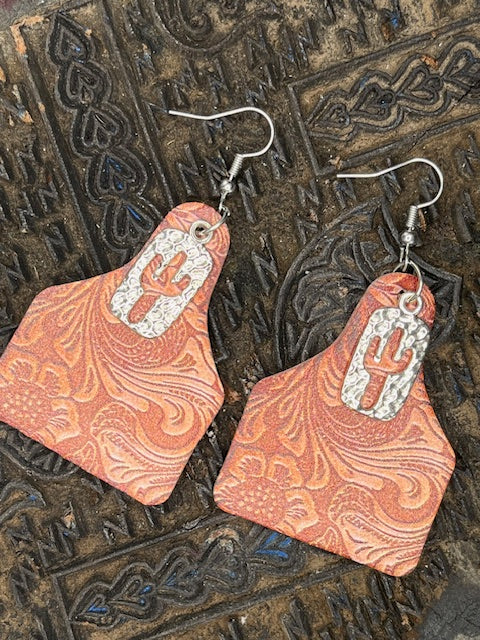 Cow Tags and Cactus