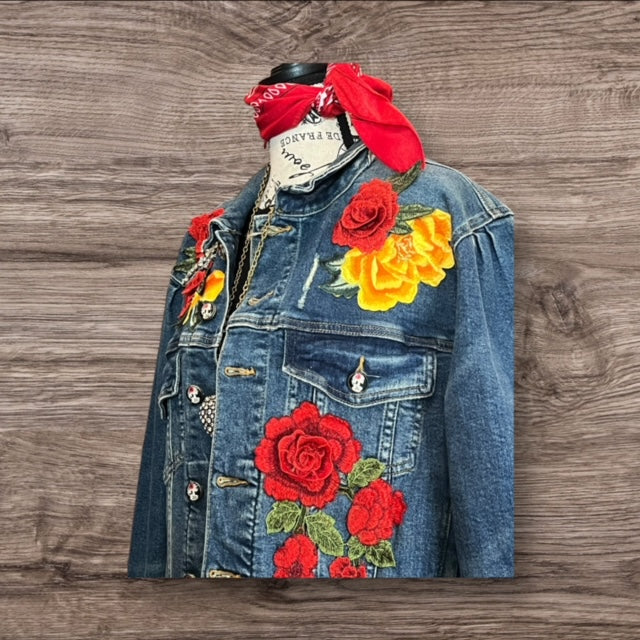 Day of Dead Jean Jacket