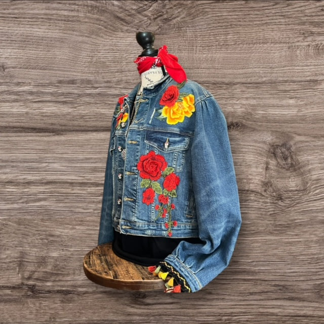 Day of Dead Jean Jacket