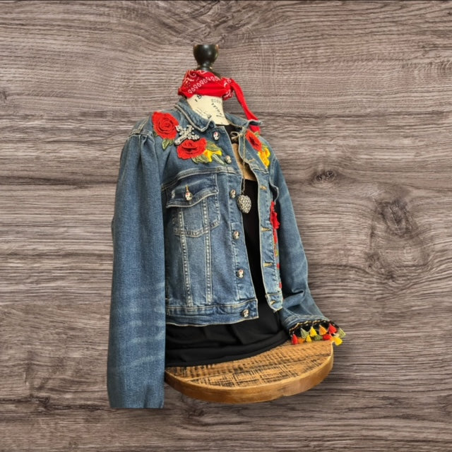 Day of Dead Jean Jacket