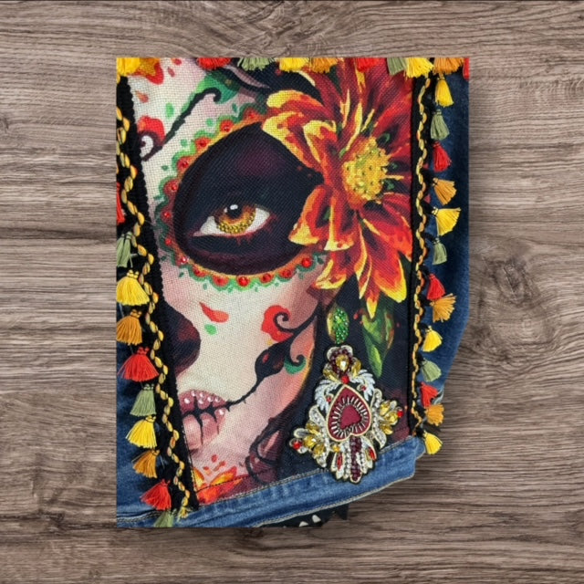 Day of Dead Jean Jacket